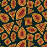 retro geometric forms pattern